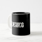 ランニング|ランナー|マラソン ツートーンマグカップ (正面左)