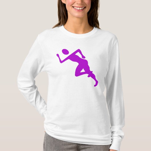 ランニング – 紫 Tシャツ (正面)