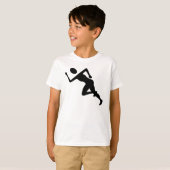 ランニング – 黒 Tシャツ (正面フル)