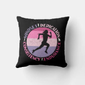 ランニングMindset – ランナ耐久ガーリー引用文 クッション (裏面)