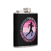 ランニングMindset – ランナ耐久ガーリー引用文 フラスク (右)