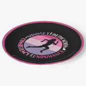 ランニングMindset – ランナ耐久ガーリー引用文 ペーパープレート (アングル)