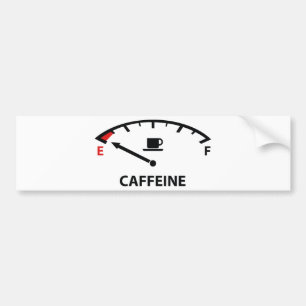 ランニングOn Empty :カフェイン バンパーステッカー