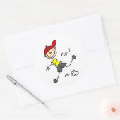 ランニングTo Baseステッカー ラウンドシール (封筒)