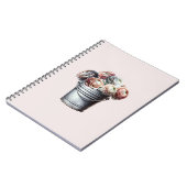 ランヌカルスのティンパイル素朴グラムピンク ノートブック (左側)