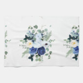 ランヌカルスアネモネアジサイバラ白地 キッチンタオル (横)