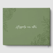 ランヌカルスラインアートモノグラム結婚ズゲストブック ゲストブック (裏面)