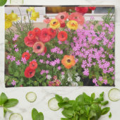 ランヌンキュラス春球根お誕生日ケーキビーフボックス キッチンタオル (折り畳み)