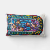 ランバークッションステンドグラス地球の平和 ランバークッション (裏面)