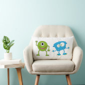 ランバークッション – 青1緑の怪物 (椅子)