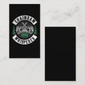 ランバージャッおもしろいク・チェーンソーの木工職人 名刺 (正面/裏面)