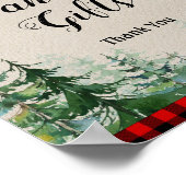 ランバージャックウォーターカラーカードとギフトサイン ポスター (角)