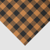 ランバージャックオレンジとブラック市松模様に 薄葉紙 (詳細)