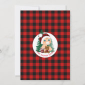 ランバージャックカイトベビーシャワーベビービンゴカード 招待状 (裏面)