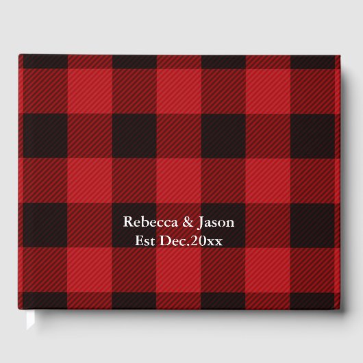 ランバージャックカントリークリスマスレッドバッファロープレイド ゲストブック (正面)