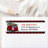 ランバージャッククリスマスキャンパー差出人住所 ラベル (インサイチュ)