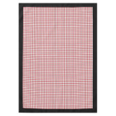 ランバージャックスタイルテーブルクロス赤ブラックプレイドチャーム テーブルクロス (正面)