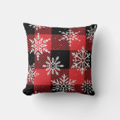 ランバージャックスノーフレークウッドスマンタータンチェックプレイド クッション (正面)