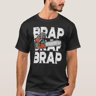 ランバージャックチェーンソーサウンドブラップブラップフォレストおもしろいW Tシャツ