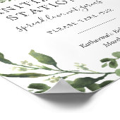 ランバージャックディアアントラーベビーシャワーサニタイジングサイン ポスター (角)