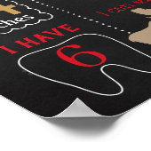 ランバージャックディアムースバースデーパーティークボード ポスター (角)