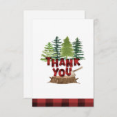 ランバージャックバッファロープレイドサンキューカード サンキューカード (正面/裏面)