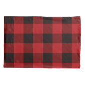 ランバージャックバッファロープレイドベビー外は寒い 枕カバー (裏面)