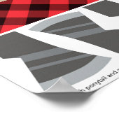 ランバージャックバースデーパーティーゲーム |テールゲームを固定する ポスター (角)