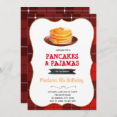 ランバージャックパンケーキ招待状 招待状 (正面/裏面)