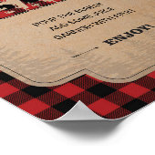 ランバージャックパーティーデコールミモサバーサイン ポスター (角)