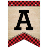 ランバージャックパーティーハッピーバースデーバンティンバナー バンティングフラッグ (第3の旗)