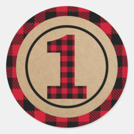 ランバージャックファースト誕生日、ワイルドワン ラウンドシール