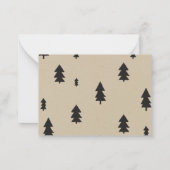 ランバージャックフランネルボーイベビーカード ノートカード (裏面)