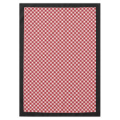 ランバージャックプレイドテーブルクロス赤素朴黒感じ テーブルクロス (正面)