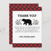 ランバージャックベアサンキューカード サンキューカード (正面/裏面)