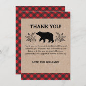 ランバージャックベアサンキューカード サンキューカード (正面/裏面)