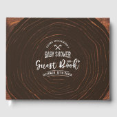 ランバージャックベビーシャワーウッド&レッドバッファロープレイド ゲストブック (正面)