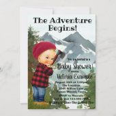 ランバージャックベビーシャワー招待状 招待状 (正面)