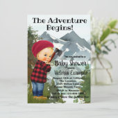 ランバージャックベビーシャワー招待状 招待状 (スタンド正面)