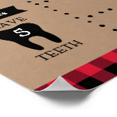 ランバージャックボーイファースト誕生日マイルストーン ポスター (角)