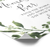 ランバージャックムースベイビーシャワーミモザバーサイン ポスター (角)