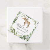 ランバージャックムースベビーシャワーメッセージカード フェイバータグ (インサイチュ)