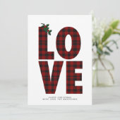 ランバージャックラヴモダンパーソナライズされたィ カード (スタンド正面)