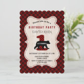 ランバージャックレッドバッファローベア誕生日1 招待状 (スタンド正面)