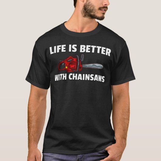 ランバージャックロガーチェーンソーアルボリスト Tシャツ (正面)