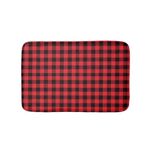 ランバージャック柄シームレスパターン バスマット (正面)