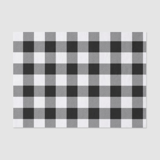 ランバージャック白黒バッファロープレイド 薄葉紙 (正面)