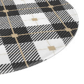 ランバージャック白黒格子模様 カッティングボード (角)