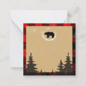 ランバージャック誕生日ありがとう ノートカード (正面)