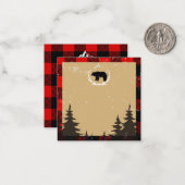 ランバージャック誕生日ありがとう ノートカード (正面/裏面インサイチュ)